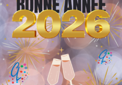Bonne année 2026 Rose Or Poster Post Simple Bonne annAffiche voeux